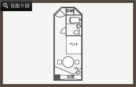 ダブルルーム見取り図